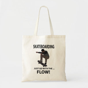 Skateboarding-Einfach Mit Dem Fluss Skateboarder Tragetasche