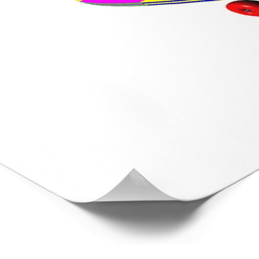 Skateboarding Elefant Poster (Ecke)