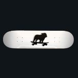 Skateboarding englische skateboard<br><div class="desc">Cooler Skateboarding-englische Bulldoggen-Silhouette. Dieser total geschürte Skaterhund ist in Bewegung. Ein fantastischer Skateboard für Hundeliebhabermenschen und Skater-Hunde. Karo heraus Jenns Gekritzel-Welt für diesen Spaßhundeentwurf auf mehr Produkten,  die süße Geschenke machen.</div>