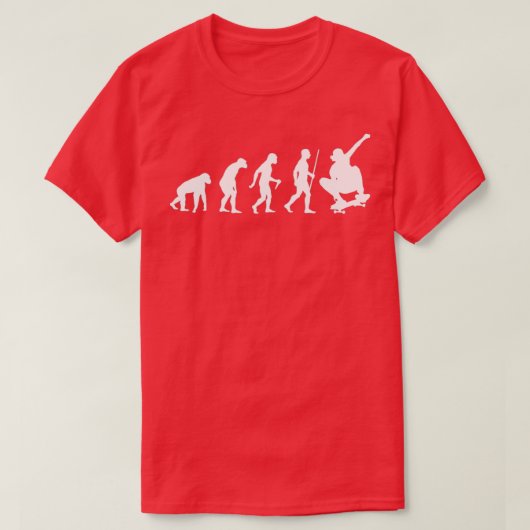 Skateboarding-Evolution T-Shirt (Design vorne)