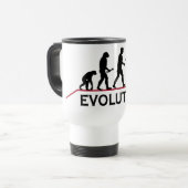 Skateboarding Evolutions-Tasse Reisebecher (Vorderseite Links)