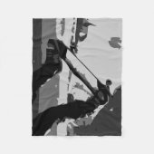 Skateboarding Fleecedecke (Vorderseite)