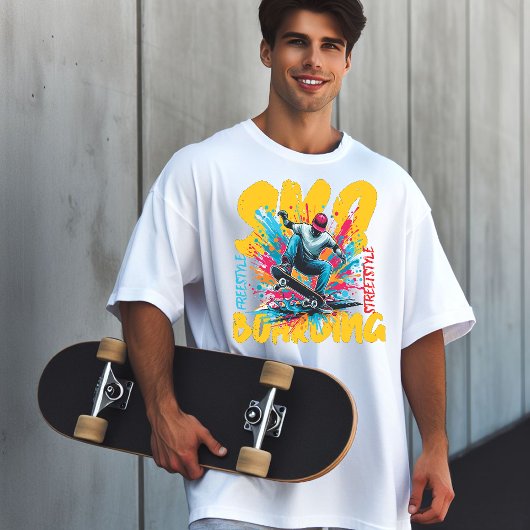 Skateboarding Free Style Graphics T-Shirt