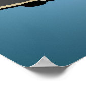 Skateboarding French Bulldog Doster Poster (Ecke)