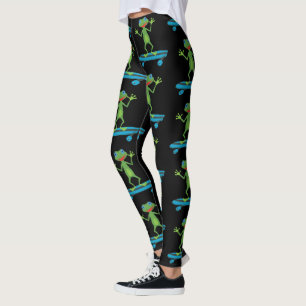 Skateboarding Frosch Lustiges Skateboard Tierliebh Leggings
