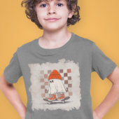 Skateboarding Ghost Retro Grunge Tri-Blend Shirt