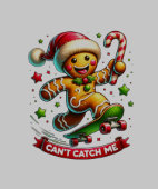 Skateboarding Gingerbread Joy Hoodie (Saum)