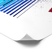 Skateboarding Girl Poster (Ecke)