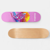 Skateboarding Girl Skateboard (Horizontal)