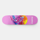 Skateboarding Girl Skateboard (Horizontal)