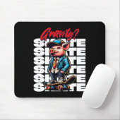Skateboarding Gravity Never Heard Pig Skateboard Mousepad (Mit Mouse)