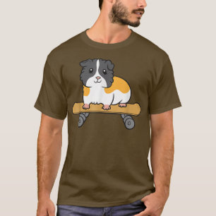 Skateboarding Guinea Schweinefleisch Niedlicher Sk T-Shirt