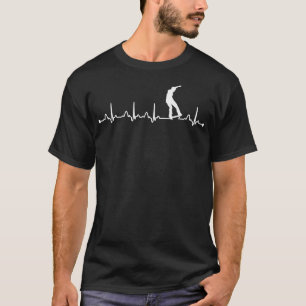 Skateboarding Heartbeat EKG Skateboarder Puls T-Shirt