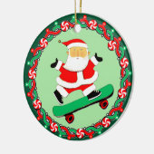 Skateboarding Holiday Geschenk Keramik Ornament (Links)