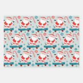 Skateboarding Holiday Geschenkpapier (Vorderseite 3)