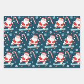 Skateboarding Holiday Geschenkpapier (Vorderseite)