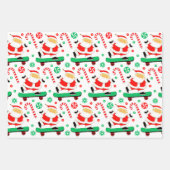 Skateboarding Holiday Geschenkpapier Set (Vorderseite 3)