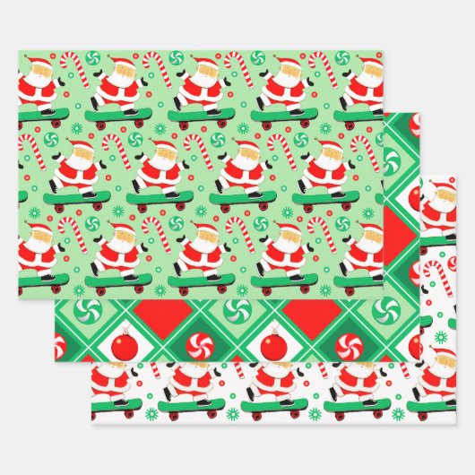 Skateboarding Holiday Geschenkpapier Set (Set)