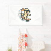 Skateboarding Hund Banner (Insitu)