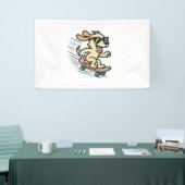 Skateboarding Hund Banner (Messeveranstaltung)