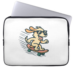 Skateboarding Hund Laptopschutzhülle