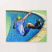 Skateboarding in der Schüsselkopie Puzzle (Horizontal)