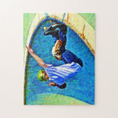 Skateboarding in der Schüsselkopie Puzzle (Vertikal)