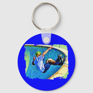 Skateboarding in the Bowl Schlüsselanhänger