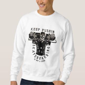 Skateboarding ist kein Verbrechen-Skeleton Skater  Sweatshirt