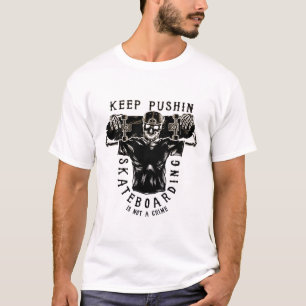 Skateboarding ist kein Verbrechen-Skeleton Skater T-Shirt