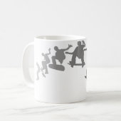 Skateboarding Kaffeetasse (Vorderseite Links)