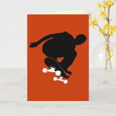 skateboarding Karte (Gelbe Blume)