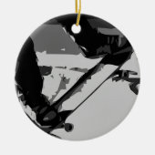 Skateboarding Keramik Ornament (Vorne)