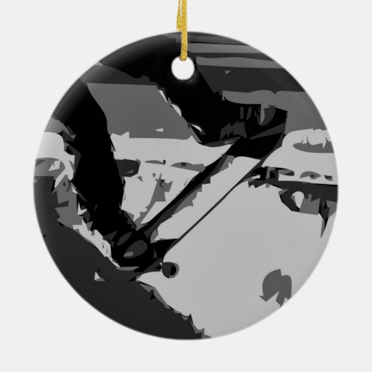 Skateboarding Keramik Ornament (Hinten)