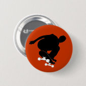 skateboarding Knopf Button (Vorne & Hinten)