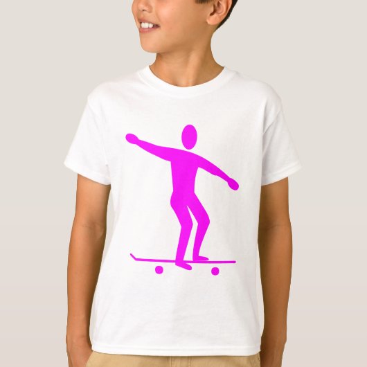 Skateboarding - Magenta T-Shirt (Vorderseite)