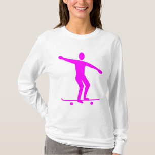 Skateboarding - Magenta T-Shirt