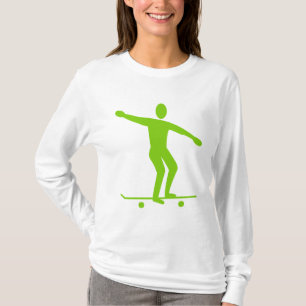 Skateboarding - Martian Green T-Shirt