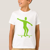 Skateboarding - Martian Green T-Shirt (Vorderseite)