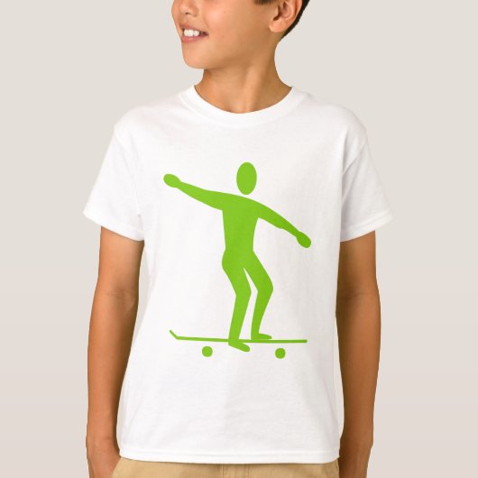 Skateboarding - Martian Green T-Shirt (Vorderseite)