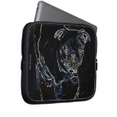 Skateboarding Mops-Laptop-Kasten Laptopschutzhülle (Vorne Rechts)