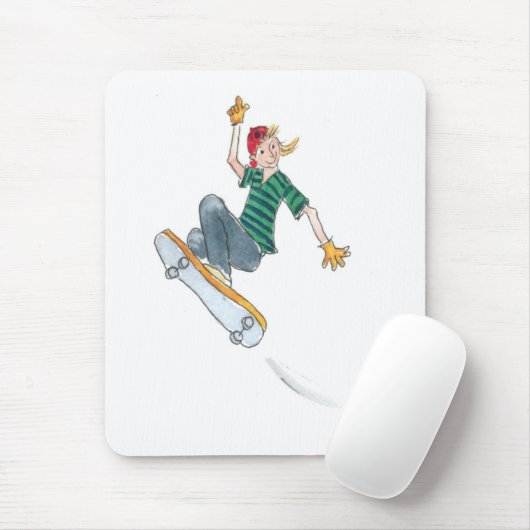Skateboarding Mousepad (Mit Mouse)
