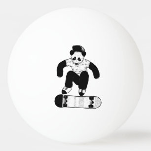 Skateboarding Panda Tischtennisball