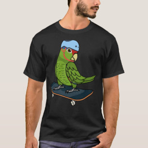 Skateboarding Parrot I Mexican Red T-Shirt
