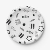 Skateboarding Party Paper Tellers 7" Pappteller (Vorderseite)