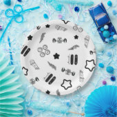 Skateboarding Party Paper Tellers 9" Pappteller (Party)