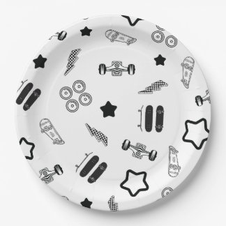 Skateboarding Party Paper Tellers 9" Pappteller