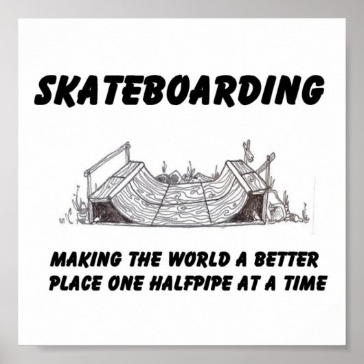 Skateboarding-Philosophie Poster (Vorne)