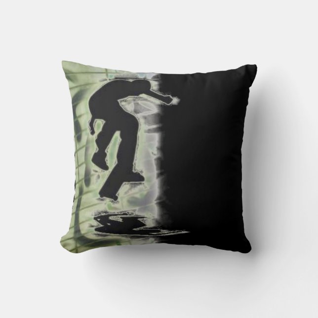 Skateboarding Pillow Kissen (Vorderseite)