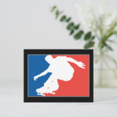 Skateboarding Postkarte (Stehend Vorderseite)